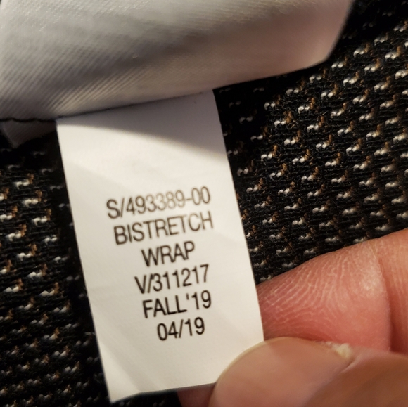 Banana Republic bi-stretch pencil skirt black/white dot size 14 cotton blend - Picture 11 of 11